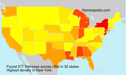 Surname Defreese in USA Surname Defreese in USA