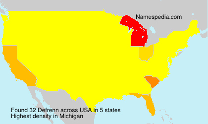 Surname Defrenn in USA Surname Defrenn in USA