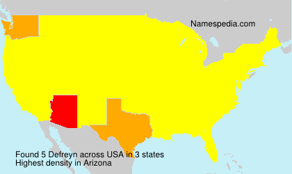 Surname Defreyn in USA Surname Defreyn in USA