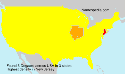 Surname Degaard in USA Surname Degaard in USA
