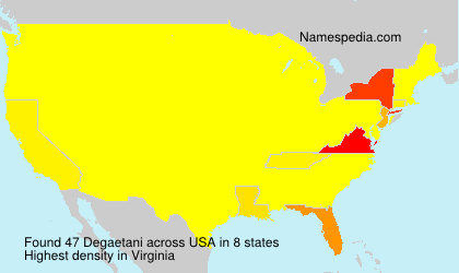 Surname Degaetani in USA Surname Degaetani in USA