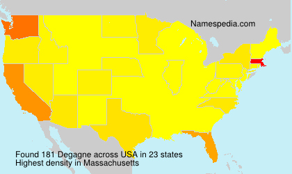 Surname Degagne in USA Surname Degagne in USA