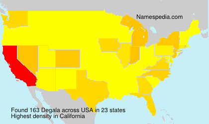 Surname Degala in USA Surname Degala in USA