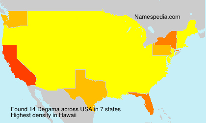 Surname Degama in USA Surname Degama in USA