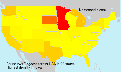 Surname Degeest in USA Surname Degeest in USA