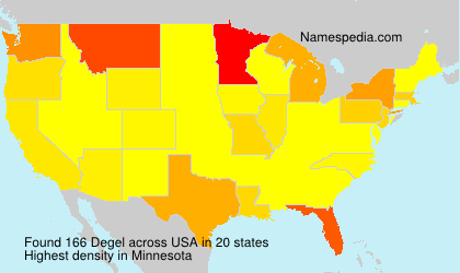 Surname Degel in USA Surname Degel in USA
