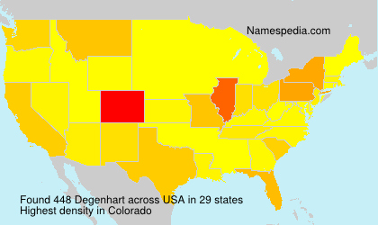 Surname Degenhart in USA Surname Degenhart in USA