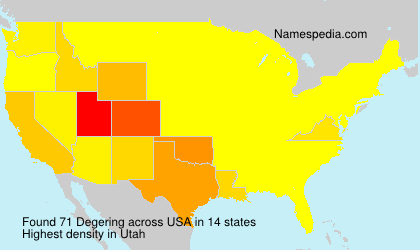 Surname Degering in USA Surname Degering in USA