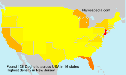 Surname Deghetto in USA Surname Deghetto in USA