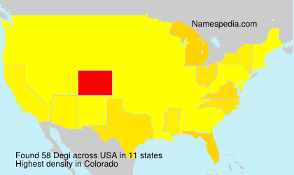 Surname Degi in USA Surname Degi in USA