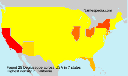 Surname Degiuseppe in USA Surname Degiuseppe in USA