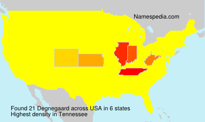 Surname Degnegaard in USA Surname Degnegaard in USA