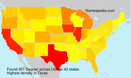 Surname Degner in USA Surname Degner in USA