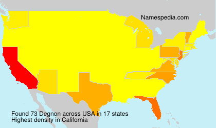 Surname Degnon in USA Surname Degnon in USA