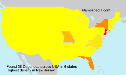 Surname Degondea in USA Surname Degondea in USA