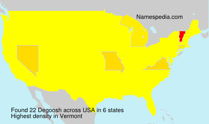 Surname Degoosh in USA Surname Degoosh in USA
