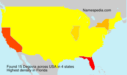 Surname Degovia in USA Surname Degovia in USA