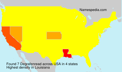 Surname Degrafenread in USA Surname Degrafenread in USA