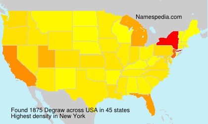 Surname Degraw in USA Surname Degraw in USA