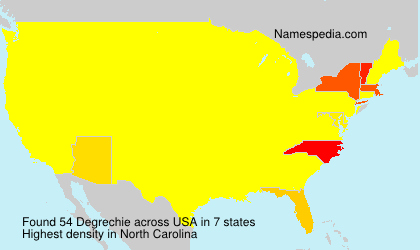 Surname Degrechie in USA Surname Degrechie in USA
