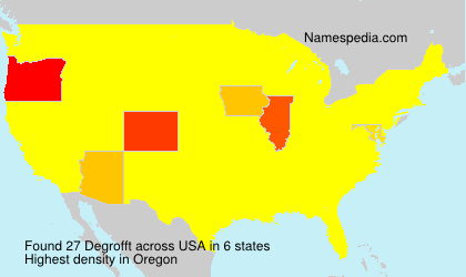 Surname Degrofft in USA Surname Degrofft in USA