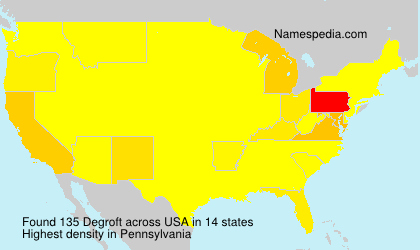 Surname Degroft in USA Surname Degroft in USA