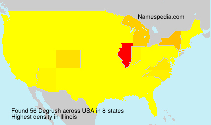 Surname Degrush in USA Surname Degrush in USA