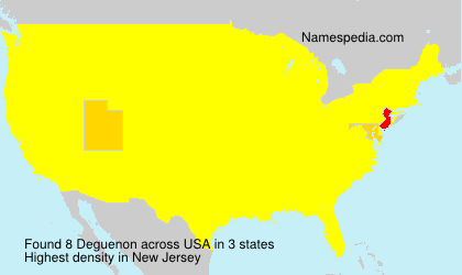Surname Deguenon in USA Surname Deguenon in USA