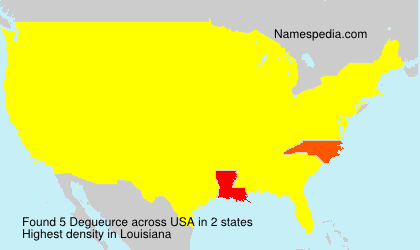 Surname Degueurce in USA Surname Degueurce in USA