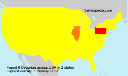 Surname Degurian in USA Surname Degurian in USA