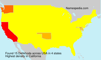 Surname Dehkhoda in USA Surname Dehkhoda in USA