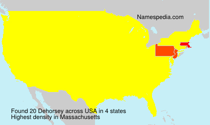 Surname Dehorsey in USA Surname Dehorsey in USA