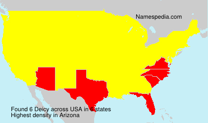 Surname Deicy in USA Surname Deicy in USA