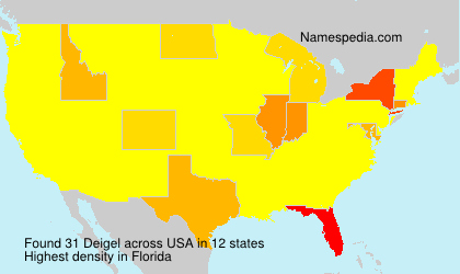 Surname Deigel in USA Surname Deigel in USA