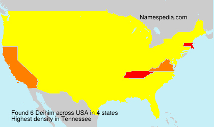 Surname Deihim in USA Surname Deihim in USA