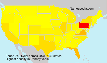 Surname Deihl in USA Surname Deihl in USA