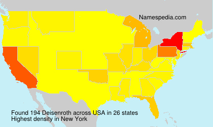 Surname Deisenroth in USA Surname Deisenroth in USA