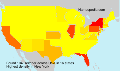 Surname Deitcher in USA Surname Deitcher in USA