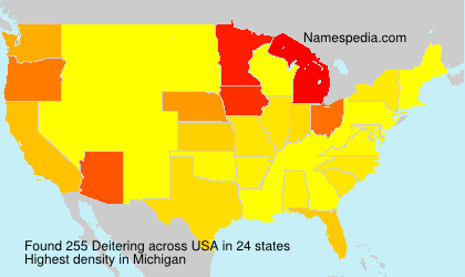 Surname Deitering in USA Surname Deitering in USA