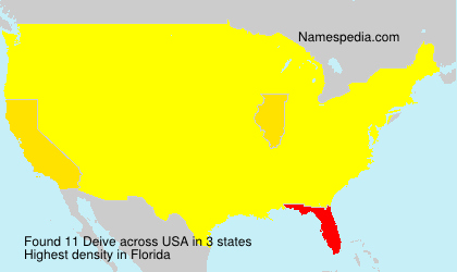 Surname Deive in USA Surname Deive in USA
