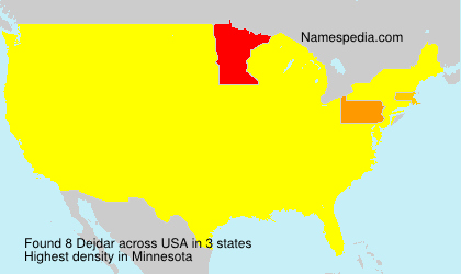 Surname Dejdar in USA Surname Dejdar in USA