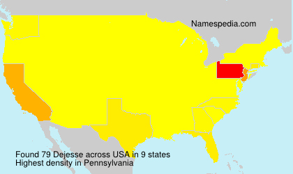 Surname Dejesse in USA Surname Dejesse in USA