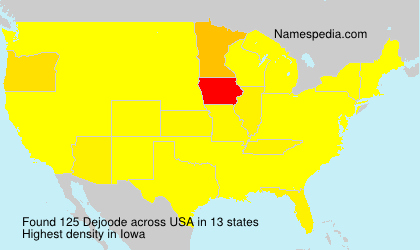 Surname Dejoode in USA Surname Dejoode in USA