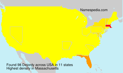 Surname Dejordy in USA Surname Dejordy in USA