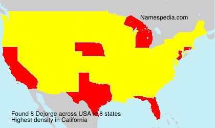 Surname Dejorge in USA