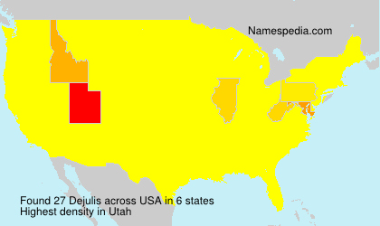 Surname Dejulis in USA Surname Dejulis in USA
