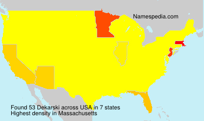 Surname Dekarski in USA Surname Dekarski in USA