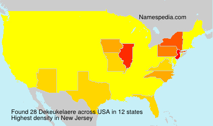 Surname Dekeukelaere in USA Surname Dekeukelaere in USA