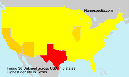 Surname Dekneef in USA Surname Dekneef in USA
