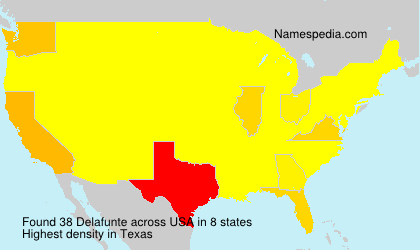 Surname Delafunte in USA Surname Delafunte in USA